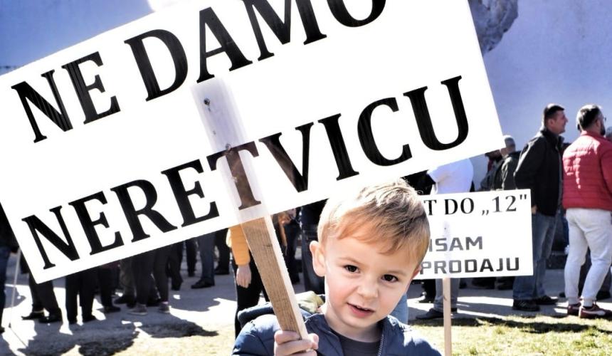 "We won't give Neretvica" © Pusti me da tecem