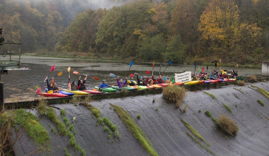 If the dam was to be removed, the Kamp could flow freely in its original river bed at the so-called “meander mountain” for the first time since 1908. © Peter Faschingleitner