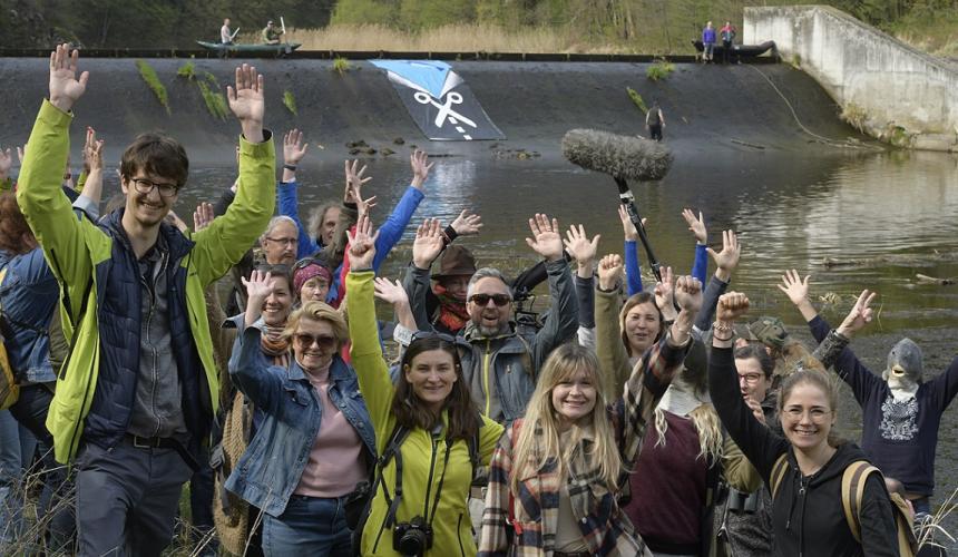      Mit einem Rückbau des Kraftwerks Rosenburg und weiterer Renaturierungen flussabwärts kann der Kamp wieder zu einem Paradies für viele bedrohte Arten werden © Matthias Schickhofer