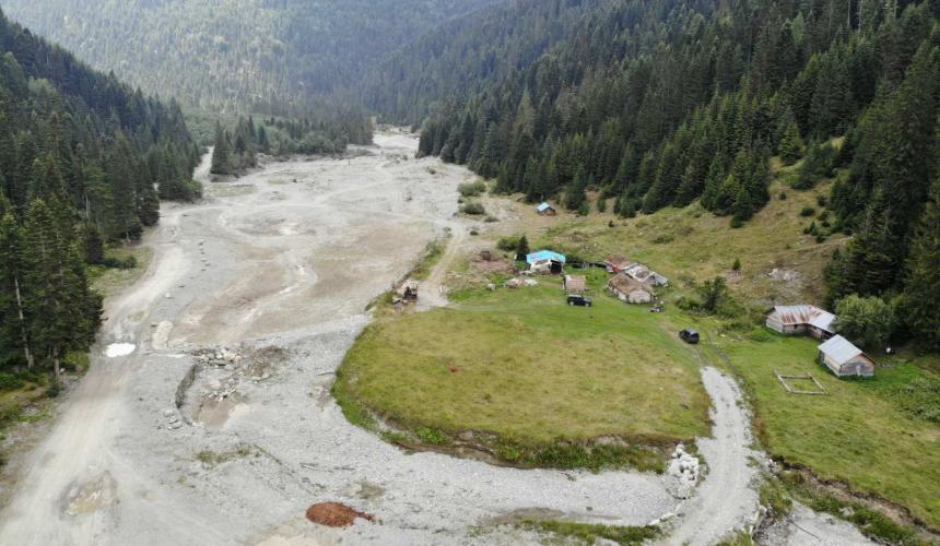 This is what "clean" energy of the Kelag looks like: the destroyed river Lumbardhi in the National Park. © Shpresa Loshaj 
