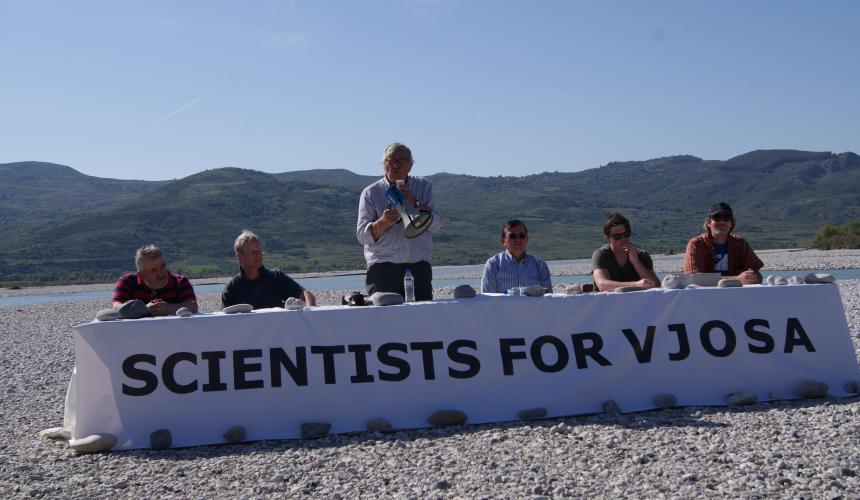 Thanks to his work, the construction of two hydropower plants was prevented, culminating in 2023 with the declaration of the Vjosa Wild River National Park, the first of its kind in Europe. © Liljana Qorri