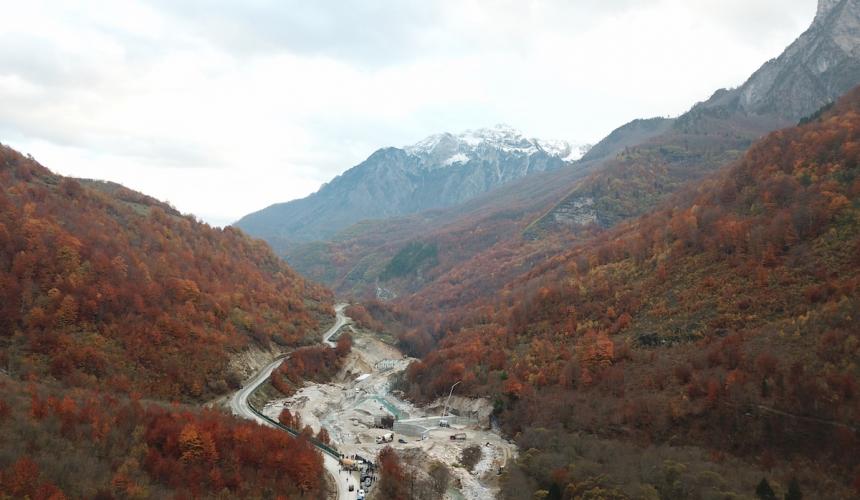 Construction site in Valbona National Park, Albania. Photo: Mirjan Aliaj
