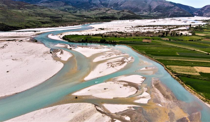 The Vjosa in the area of the planned Kalivac dam reservoir. © Piotr Bednarek / Wolne Rzeki