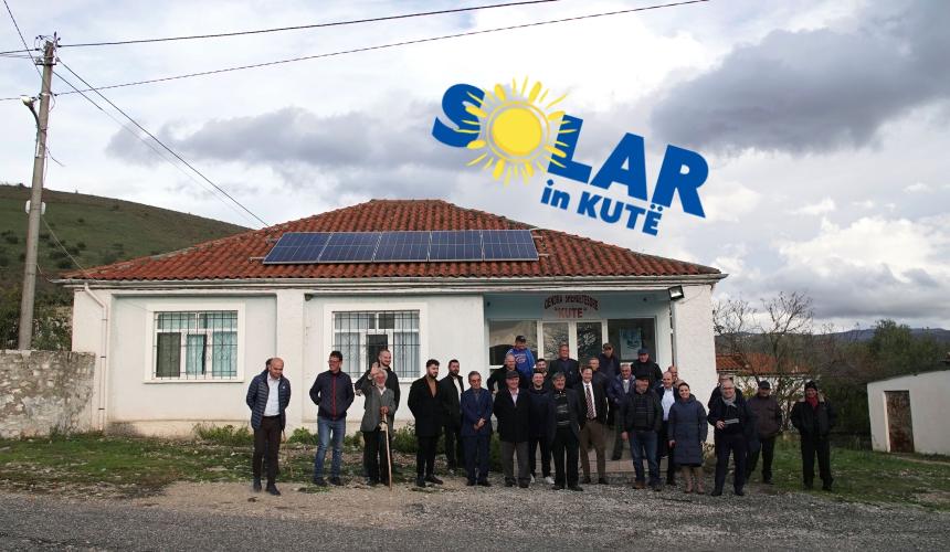 Solar panels installed in Kutë © Christiane Schmidt