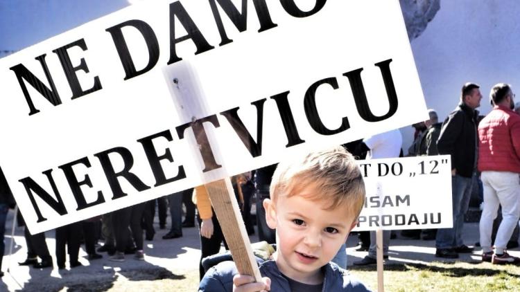 "Wir geben die Neretvica nicht her" © Pusti me da tecem