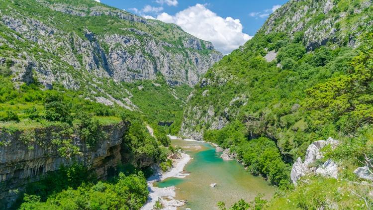 The Morača in Montenegro is one of the last refuges for endangered fish species. However, the river is threatened by multiple hydropower projects. © Shutterstock/Sergey Lyashen