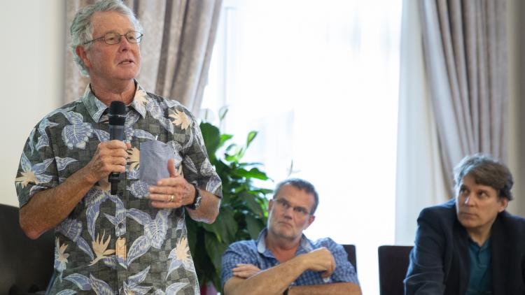 Prof. Robert J. Naiman am International Wild Rivers Science Symposium in Tirana © Becky Holladay