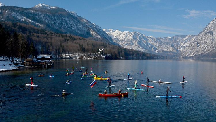 Location of the opening event: Lake Bohinj © Peter Koren