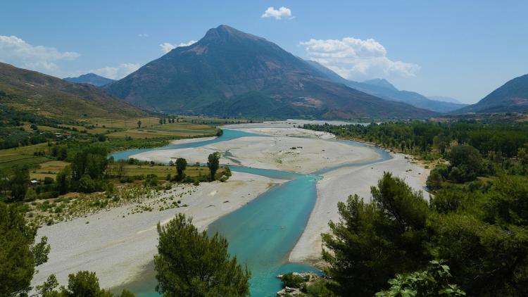 The Vjosa river. The EU calls for its protection, but the Albanian government wants to have hydropower plants constructed © Christian Baumgartner/Nationalpark Donau-Auen