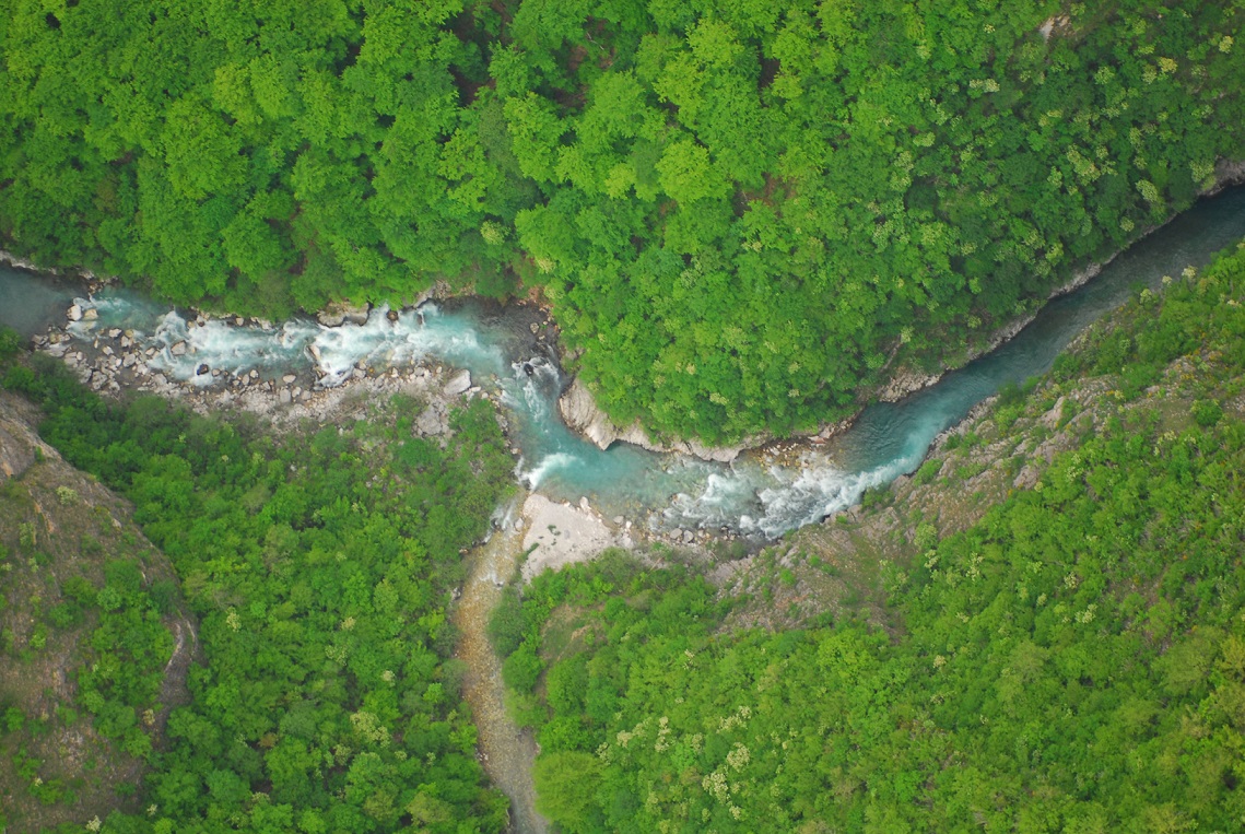 The Neretva in Bosnia and Herzegovina is one of the last freshwater biodiversity hotspots, hosting 14 endangered fish species. It is threatened by dams. © A. Vorauer